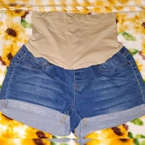 Maternity Denim Shorts